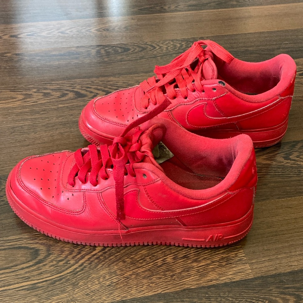 Nike Air Force 1 Low Triple Red - Men’s 8.5 Sneakers CW6999-600 - Picture 2 of 8